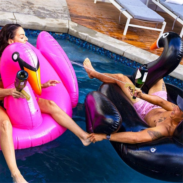 Plastic Wrapped Metal Bubbly Blaster Champagne Bottle Squirt Gun Bar Tool, Plastic Wrapped Metal