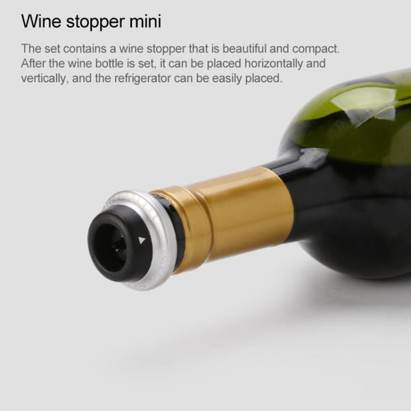 Original Xiaomi Youpin CircleJoy Stainless Steel Red Wine Preservation Stopper Set, Style: 4 Stoppers in One Pump, 4 Stoppers in One Pump