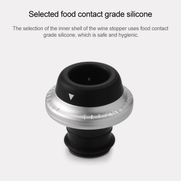 Original Xiaomi Youpin CircleJoy Stainless Steel Red Wine Preservation Stopper Set, Style: 4 Stoppers in One Pump, 4 Stoppers in One Pump