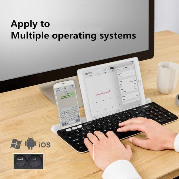 Logitech K780 Multi-device Bluetooth + Unifying Dual Mode Wireless Keyboard with Stand