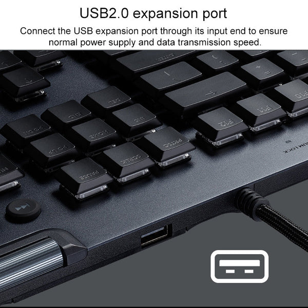 Logitech G813 RGB Mechanical Wired Gaming Keyboard (GL-Linear), Length: 1.8m, G813