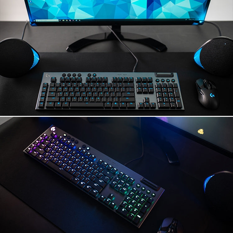 Logitech G813 RGB Mechanical Wired Gaming Keyboard (GL-Linear), Length: 1.8m, G813