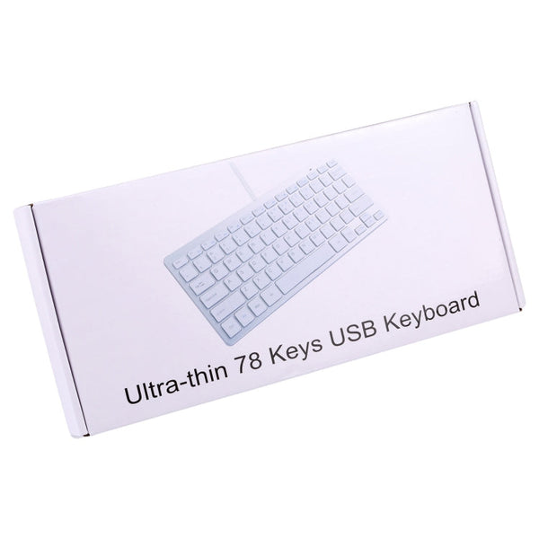 450 78 Keys Ultra-thin USB Wired Keyboard