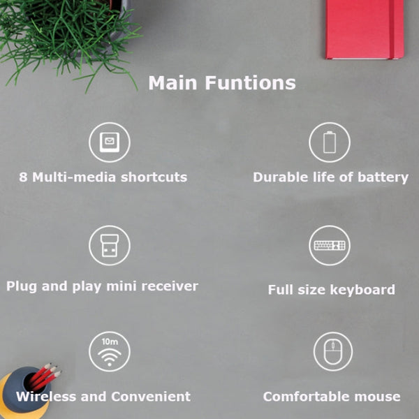 Logitech MK270 2.4GHz Wireless Keyboard + Mouse Set