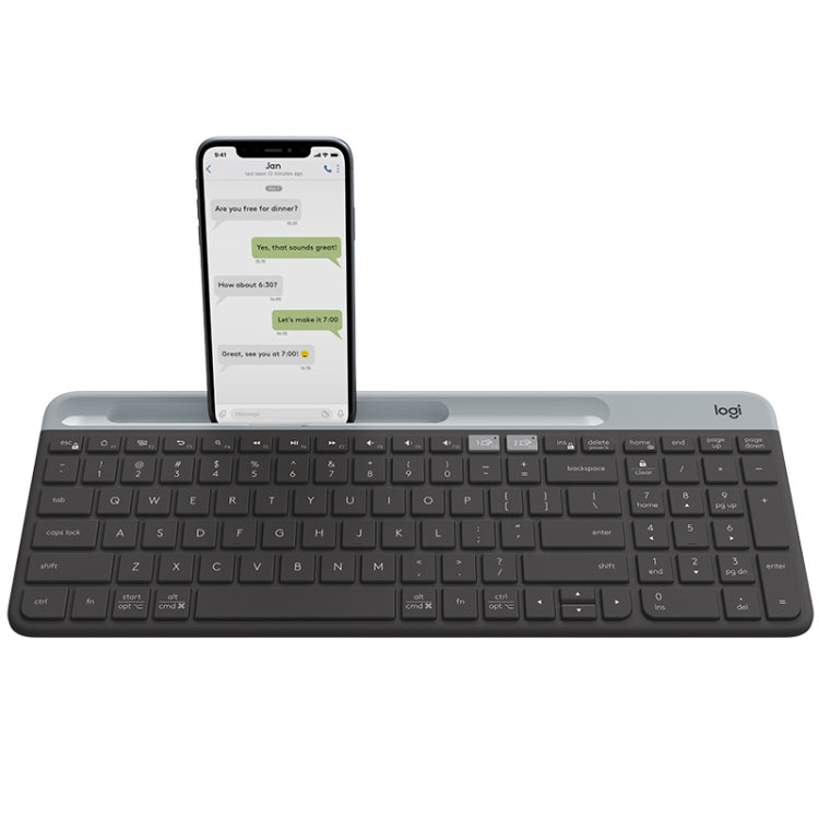 Logitech K580 Dual Modes Thin and Light Multi-device Wireless Keyboard with Phone Holder