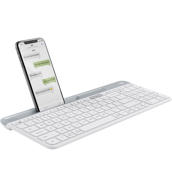 Logitech K580 Dual Modes Thin and Light Multi-device Wireless Keyboard with Phone Holder