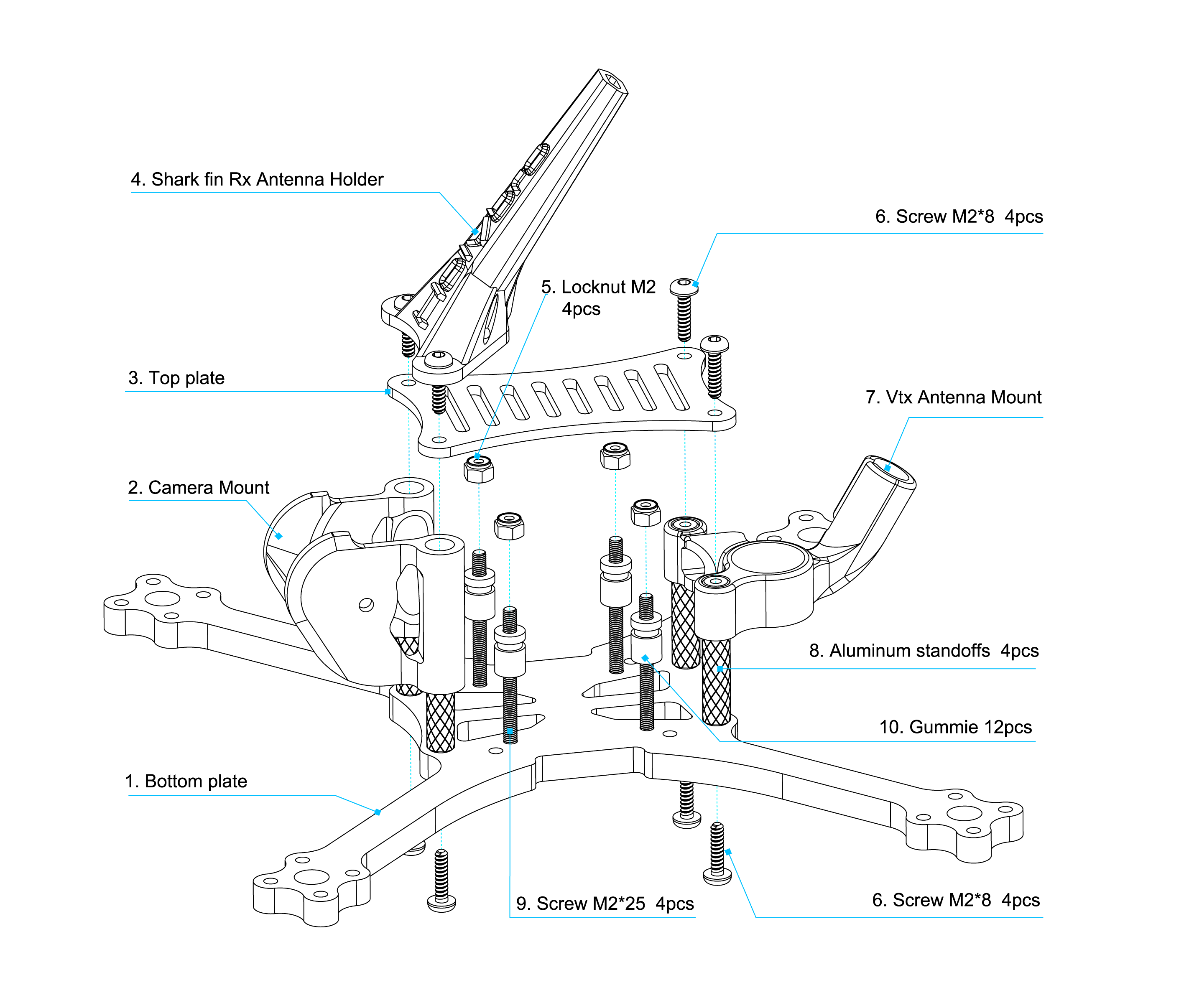 TPU Parts for HolyBro Kopis Racing Mini 3"