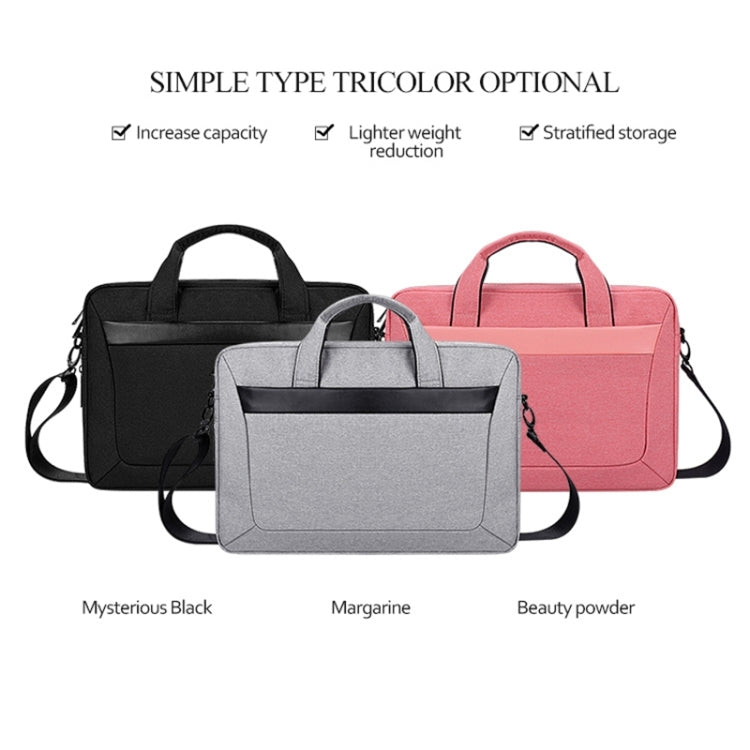 DJ06 Oxford Cloth Waterproof Wear-resistant Portable Expandable Laptop Bag for 13.3 inch Laptops, with Detachable Shoulder Strap, 13.3 inch