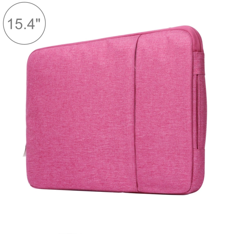 15.4 inch Universal Fashion Soft Laptop Denim Bags Portable Zipper Notebook Laptop Case Pouch for MacBook Air / Pro, Lenovo and other Laptops, Size: 39.2x28.5x2cm, 15.4 inch Purple, 15.4 inch Magenta, 15.4 inch Blue, 15.4 inch Grey, 15.4 inch Dark Blue...