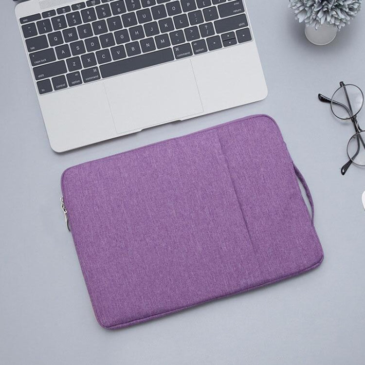 15.4 inch Universal Fashion Soft Laptop Denim Bags Portable Zipper Notebook Laptop Case Pouch for MacBook Air / Pro, Lenovo and other Laptops, Size: 39.2x28.5x2cm, 15.4 inch Purple, 15.4 inch Magenta, 15.4 inch Blue, 15.4 inch Grey, 15.4 inch Dark Blue...