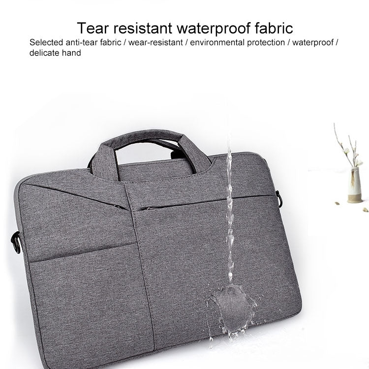 ST02S Waterproof Tear Resistance Hidden Portable Strap One-shoulder Handbag for 15.6 inch Laptops, with Suitcase Belt, ST02S 15.6 inch Black, ST02S 15.6 inch Dark Gray, ST02S 15.6 inch Pink, ST02S 15.6 inch Light Grey, ST02S 15.6 inch Navy Blue