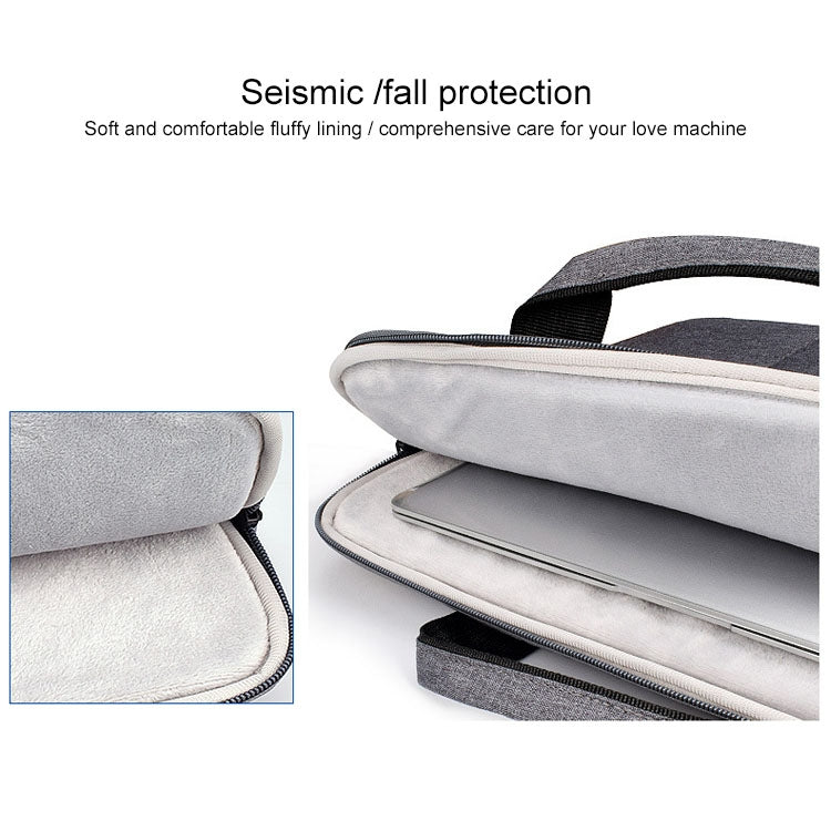 ST02S Waterproof Tear Resistance Hidden Portable Strap One-shoulder Handbag for 15.6 inch Laptops, with Suitcase Belt, ST02S 15.6 inch Black, ST02S 15.6 inch Dark Gray, ST02S 15.6 inch Pink, ST02S 15.6 inch Light Grey, ST02S 15.6 inch Navy Blue