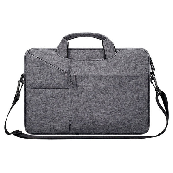 ST02S Waterproof Tear Resistance Hidden Portable Strap One-shoulder Handbag for 15.6 inch Laptops, with Suitcase Belt, ST02S 15.6 inch Black, ST02S 15.6 inch Dark Gray, ST02S 15.6 inch Pink, ST02S 15.6 inch Light Grey, ST02S 15.6 inch Navy Blue
