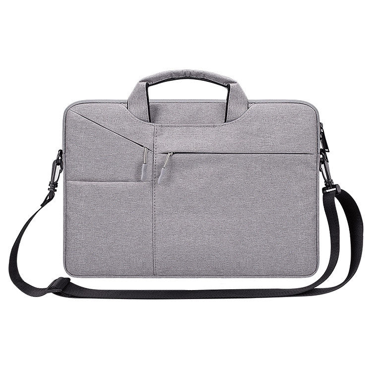 ST02S Waterproof Tear Resistance Hidden Portable Strap One-shoulder Handbag for 15.6 inch Laptops, with Suitcase Belt, ST02S 15.6 inch Black, ST02S 15.6 inch Dark Gray, ST02S 15.6 inch Pink, ST02S 15.6 inch Light Grey, ST02S 15.6 inch Navy Blue