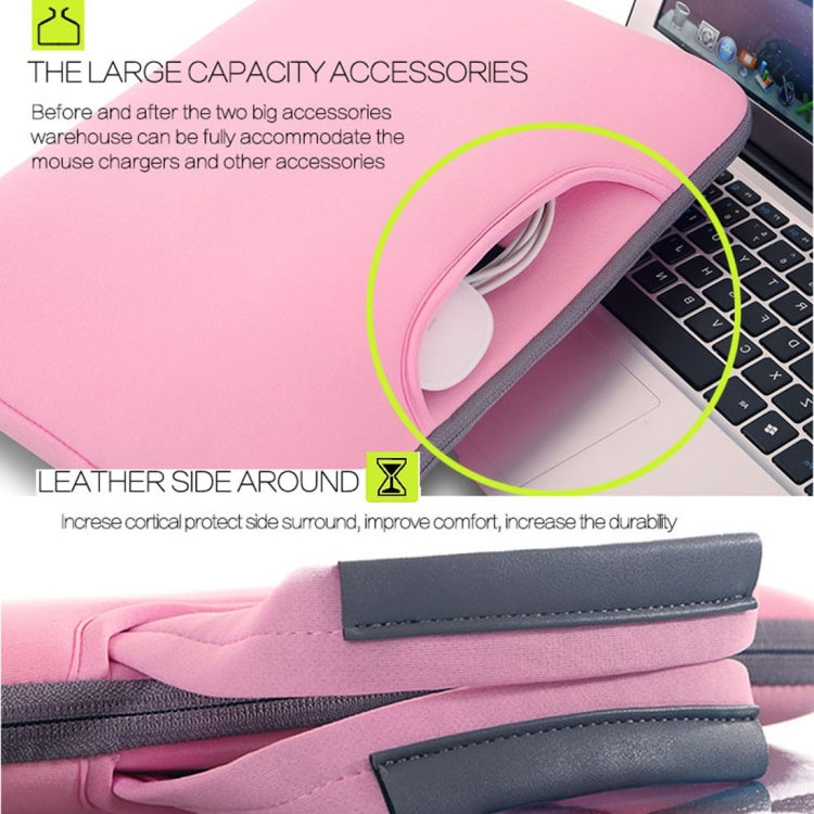 15.4 inch Portable Air Permeable Handheld Sleeve Bag for MacBook Air / Pro, Lenovo and other Laptops, Size: 38x27.5x3.5cm, 15.4 inch Grey, 15.4 inch Green, 15.4 inch Pink, 15.4 inch Black