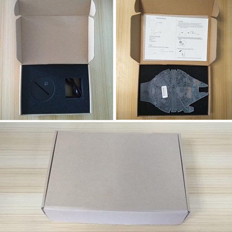 Astronaut Shape 3D Colorful LED Vision Light Table Lamp, 16 Colors Remote Control Version