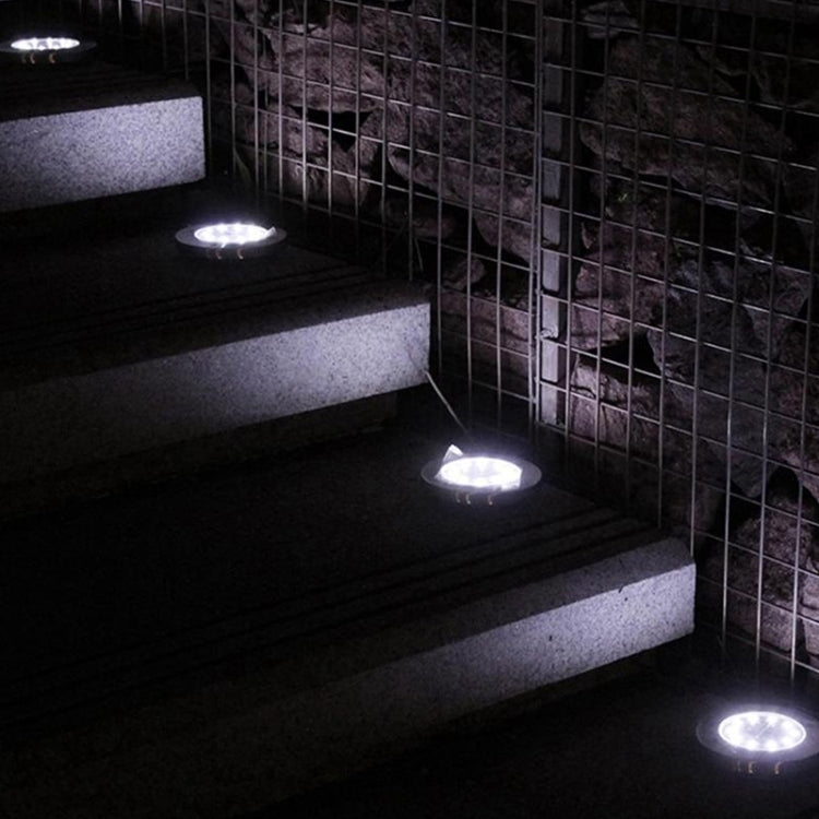 2 PCS 16 LEDs Solar Powered Buried Light Under Ground Lamp IP65 Waterproof Outdoor Garden Street Light