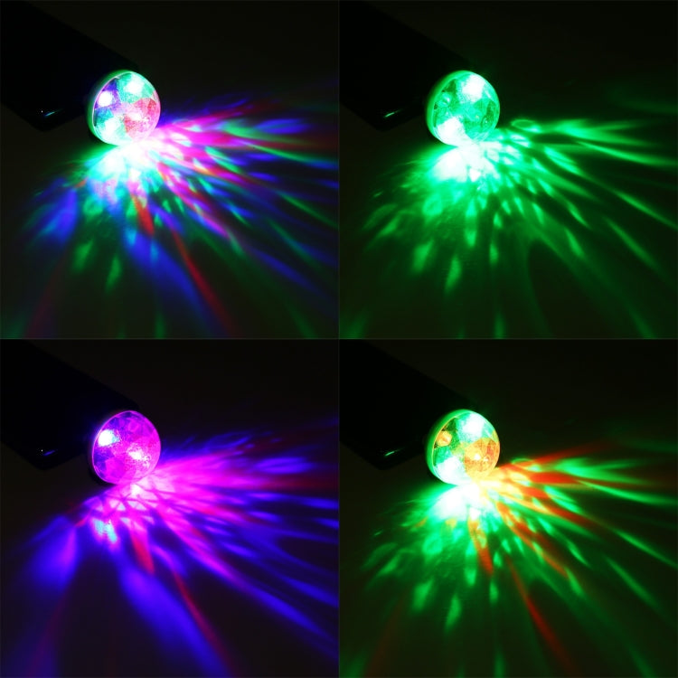 4W RGB USB LED Crystal Magic Ball Stage Light with Micro USB Adapter