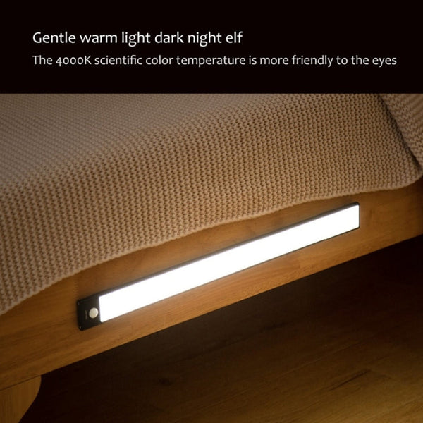 60cm Original Xiaomi Youpin YEELIGHT LED Smart Human Motion Sensor Light Bar Rechargeable Wardrobe Cabinet Corridor Wall Lamps, 60cm