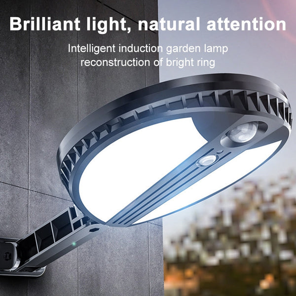 70 LEDs 450LM IP65 Waterproof Round Solar Powered Garden Lamp Body Induction Light Street Lamp