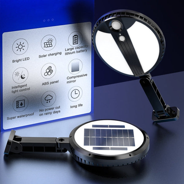 70 LEDs 450LM IP65 Waterproof Round Solar Powered Garden Lamp Body Induction Light Street Lamp