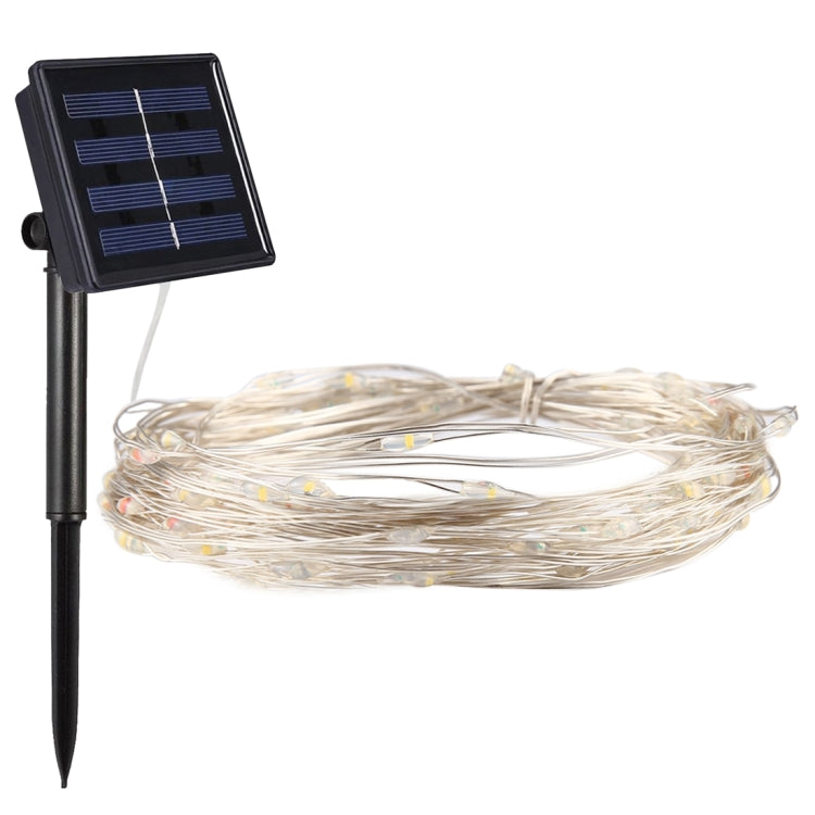 20m 200 LEDs SMD 0603 Solar Panel Silver Wire String Light Fairy Lamp Decorative Light, DC 5V