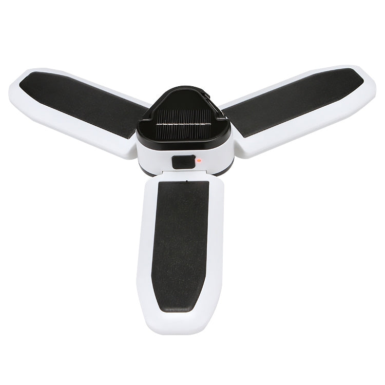 Multifunctional Solar USB Charging 60 LED Trefoil Camping Lamp Outdoor Tent Portable Lamp Flashlight  Emergency Light Bulb Light, Style: Solar