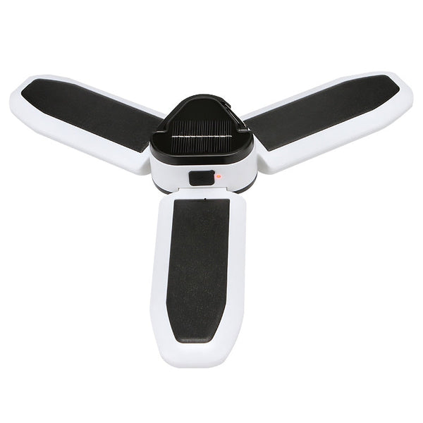 Multifunctional Solar USB Charging 60 LED Trefoil Camping Lamp Outdoor Tent Portable Lamp Flashlight  Emergency Light Bulb Light, Style: Solar