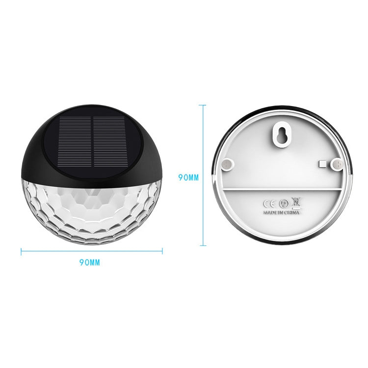 4 PCS SMD2835 Solar Decorative Light Outdoor Waterproof Garden Fence Light, Color Temperature: 3000-3200K