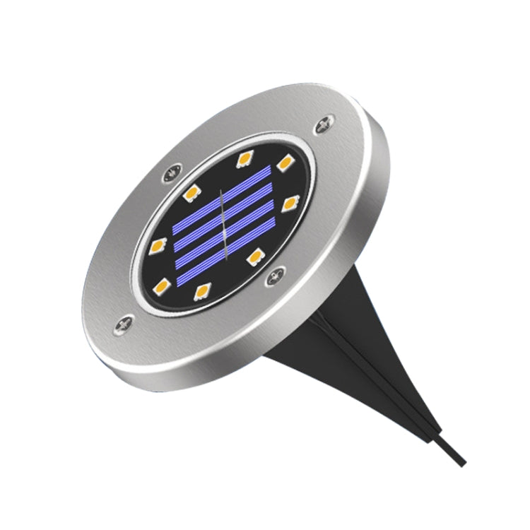 8 LEDs Colorful Dimmable Solar Outdoor Garden Lawn Light Sensor Type Intelligent Light Control Buried Light