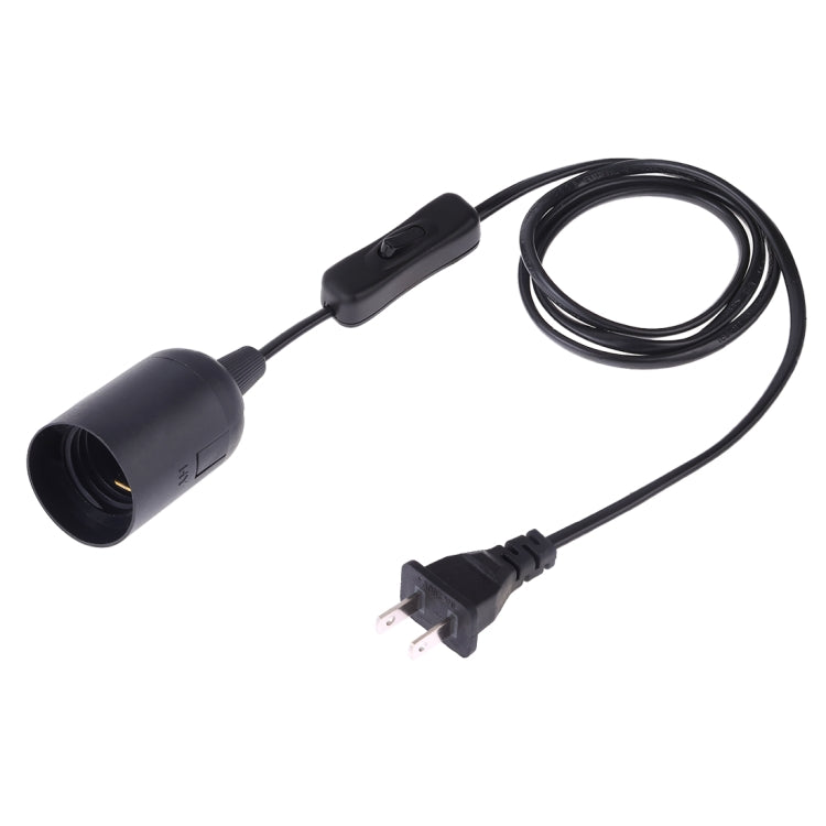 E27 Wire Cap Switch Lamp Holder Chandelier Power Socket with 1.2m Extension Cable, Small UK Plug