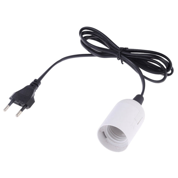 E27 Wire Cap Lamp Holder Chandelier Power Socket with 1.2m Extension Cable, Small UK Plug
