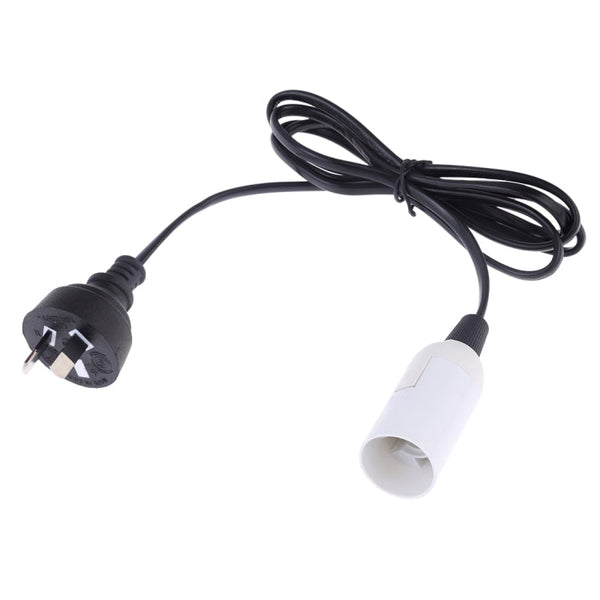 E14 Wire Cap Lamp Holder Chandelier Power Socket with 1.2m Extension Cable, Small UK Plug