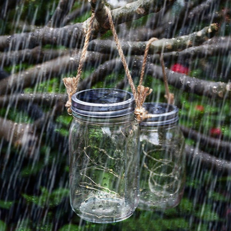 10 LEDs Solar Energy Mason Bottle Cap Pendent Lamp Outdoor Decoration Garden Light, Not Include Bottle Body