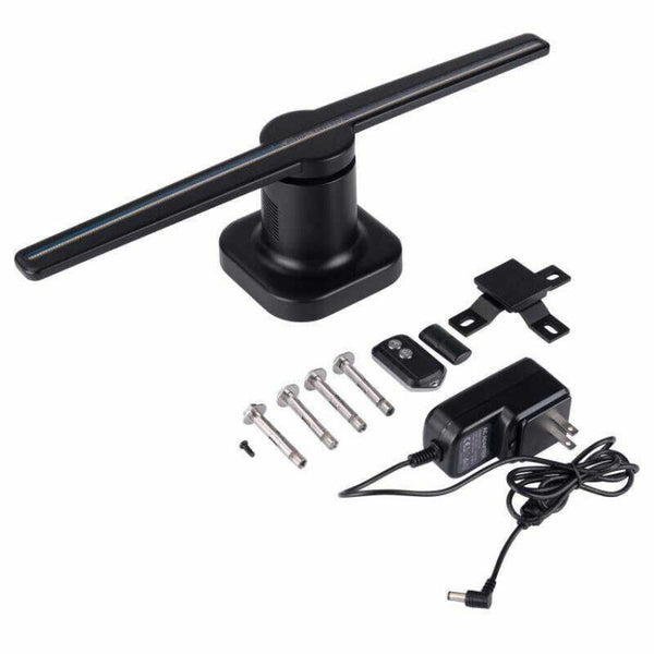 224 LEDs Hologram Holographic Display Fan with Remote Control, Support 4GB Micro SD Card, AC 100-240V, 450 x 224 Pixels