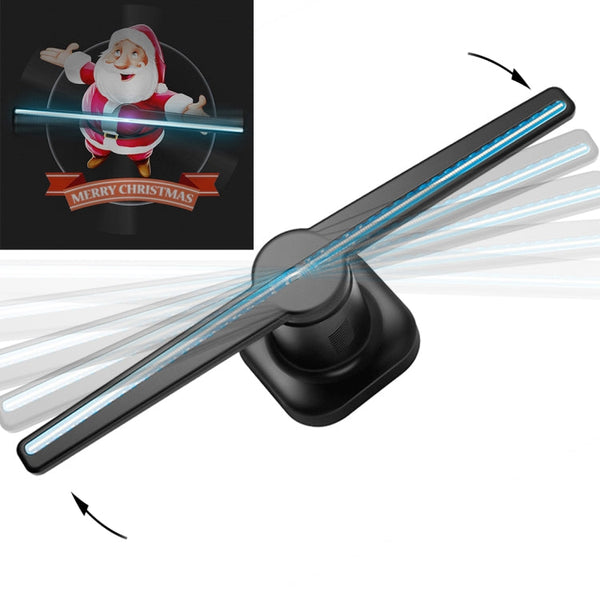 224 LEDs Hologram Holographic Display Fan with Remote Control, Support 4GB Micro SD Card, AC 100-240V, 450 x 224 Pixels