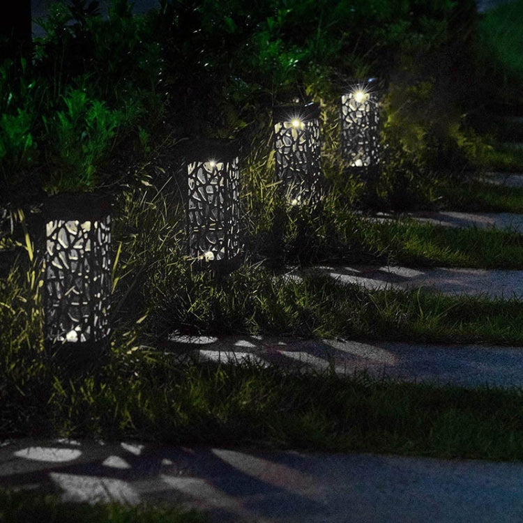 Outdoor Hollowing Out Solar Energy Garden Lawn Lamp