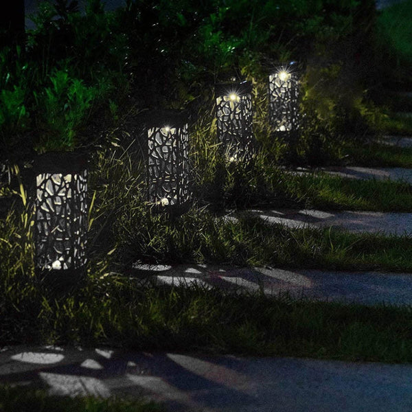 Outdoor Hollowing Out Solar Energy Garden Lawn Lamp