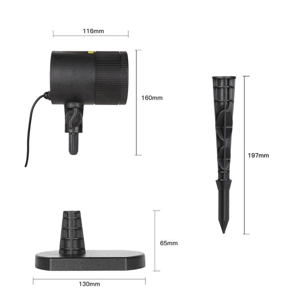 Dynamic Red + Green Laser Mini Outdoor Lamp