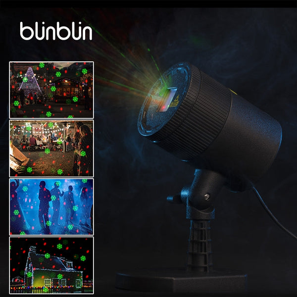 Dynamic Red + Green Laser Mini Outdoor Lamp