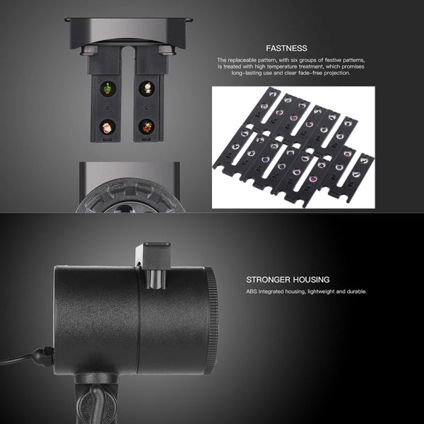 8 Groups Patterns Outdoor Lawn Lamp