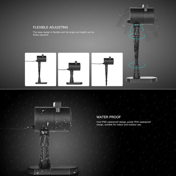 8 Groups Patterns Outdoor Lawn Lamp