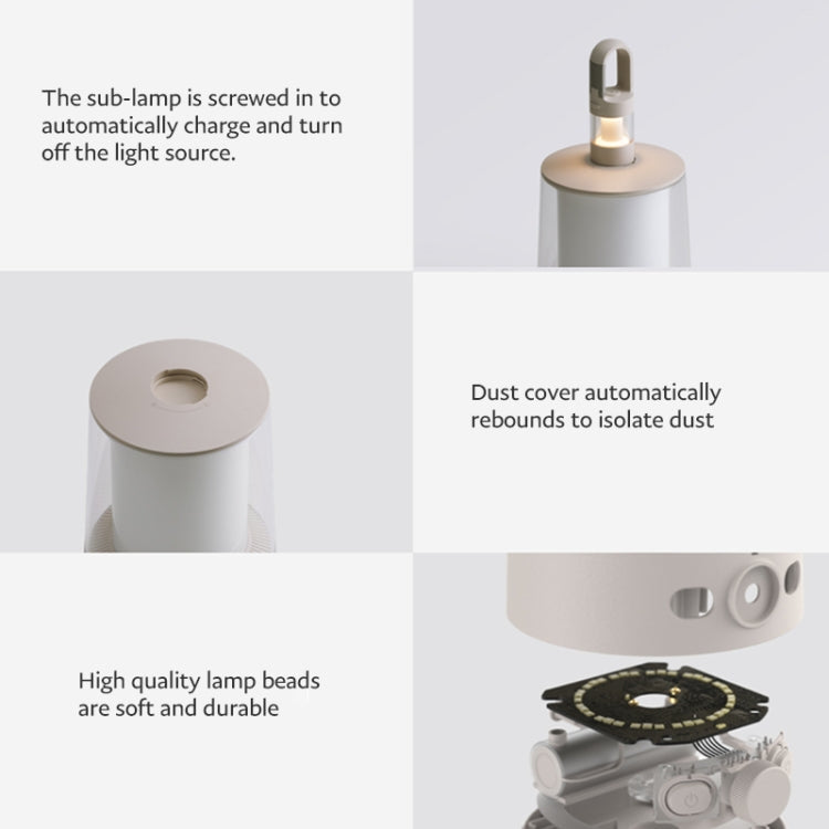 Original Xiaomi Mijia Separable Camping Light Flashlight 2 in 1