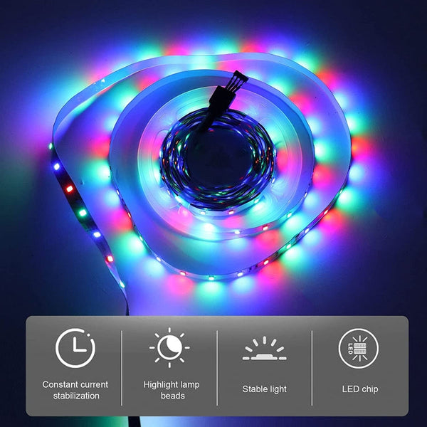 5m Bare Board 2030 SMD RGB LED Rope Light, 12V