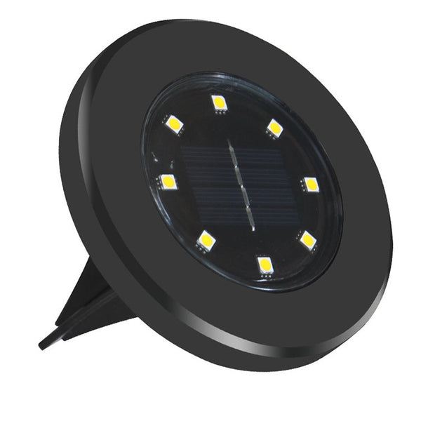 4 PCS 8 LEDs IP65 Waterproof Solar Powered Buried Lamp Garden Villa Garden Lawn Decorative Spotlight