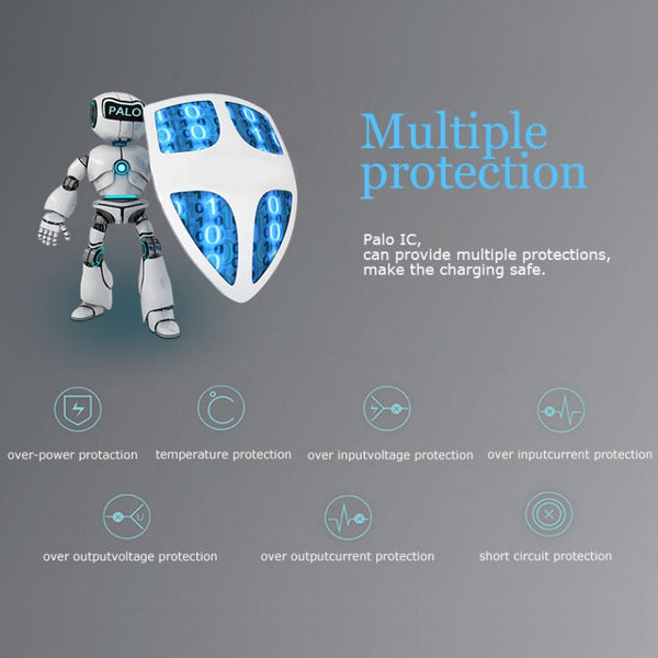 AC 100-240V 4 Slot Battery Charger for AA & AAA & 9V Ni-MH Battery, EU Plug