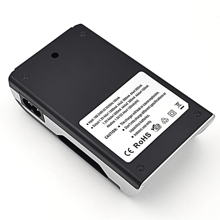 AC 100-240V 4 Slot Battery Charger for AA & AAA Battery, with LCD Display, AU Plug