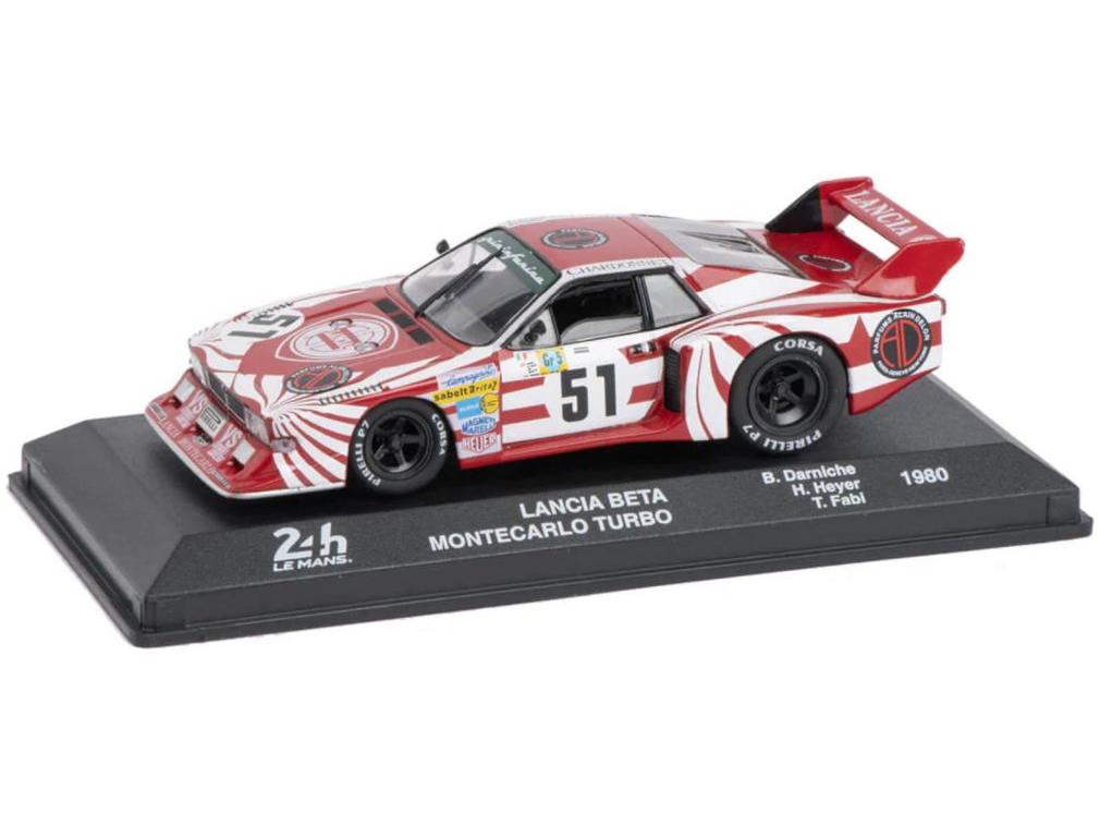 Lancia Beta Montecarlo Turbo #51 Derniche Heyer Fabi Le Mans 24H 1980 1:43 Scale Diecast Model Car