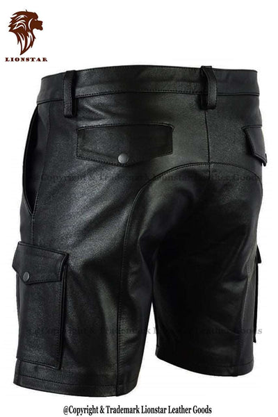 Lionstar Victor Sheepskin Leather Shorts for Men (Gay Gear)