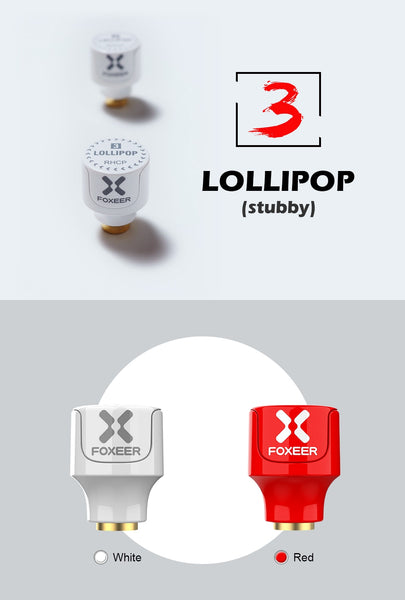 Foxeer Lollipop 3 Stubby (2x per set) (LHCP / RHCP)